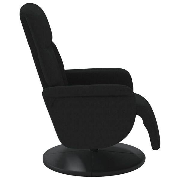 vidaXL Sillón reclinable con reposapiés terciopelo negro