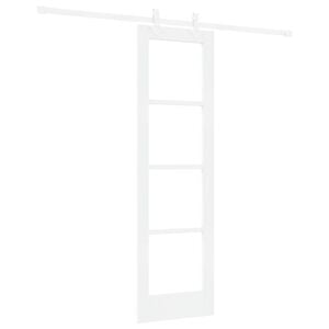 vidaXL Puerta Corredera 61 x 198,5 cm Madera de pino maciza y vidrio