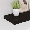 vidaXL Estantes flotantes de pared 4 uds negro MDF 50x23x3,8 cm