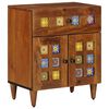 vidaXL Armario de Noche Marr&oacute;n 50 x 33 x 60 cm Madera de mango maciza
