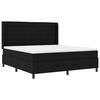 vidaXL Cama tipo Box Spring con colch&oacute;n Negro 180 x 200 cm tela