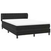 vidaXL Cama box spring con colch&oacute;n terciopelo negro 160x220 cm