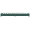 vidaXL Estructura de cama sin colch&oacute;n terciopelo verde oscuro 90x220cm