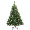 vidaXL Árbol de Navidad artificial con 150 LED Verde 120 cm PE y PVC