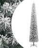 vidaXL &Aacute;rbol Navidad estrecho con soporte y nieve artificial PVC 270cm