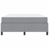 vidaXL Cama tipo Box Spring con colch&oacute;n Gris Claro 140 x 190 cm tela