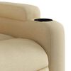 vidaXL Sill&oacute;n reclinable de masaje de tela color crema
