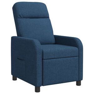 vidaXL Recliner Azul Tela