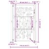 vidaXL Puerta de jard&iacute;n antracita 100x150 cm acero dise&ntilde;o bamb&uacute;