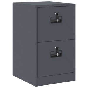 vidaXL Mueble archivador con caj&oacute;n Antracita 44 x 50 x 106.5 cm