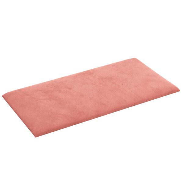 vidaXL Cabecero de Pared 12 pcs Rosa 30 x 15 cm Terciopelo
