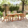 vidaXL Sillas de jard&iacute;n plegables 4 uds madera maciza acacia textileno