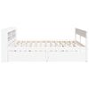 vidaXL Estructura de cama sin colch&oacute;n madera maciza blanca 200x200 cm