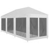vidaXL Carpa de celebraciones con 8 paredes de malla 9x3 m
