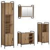 vidaXL Juego de Muebles de Ba&ntilde;o 4 uds. Roble artisan 40 x 36 x 181 cm