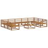 vidaXL Conjunto de sof&aacute;s de exterior 10 pcs Natural