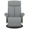 vidaXL Sill&oacute;n reclinable con reposapi&eacute;s tela gris claro