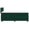 vidaXL Cama box spring con colch&oacute;n terciopelo verde oscuro 100x200 cm
