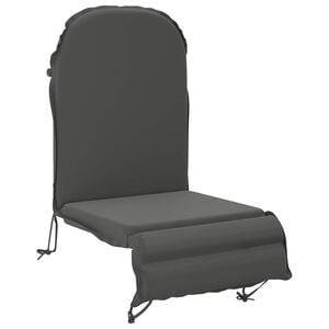 vidaXL Coj&iacute;n para tumbona de sol GEMERT 100% Poli&eacute;ster Gris antracita