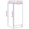 vidaXL Mueble zapatero madera de ingenier&iacute;a envejecida 29,5x35x70 cm