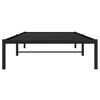 vidaXL Estructura de cama sin colch&oacute;n metal negro 100x200 cm