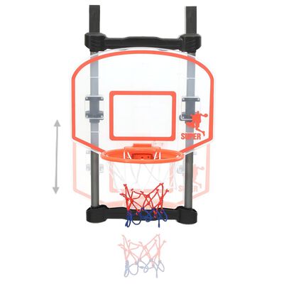 vidaXL Juego de baloncesto infantil para puerta ajustable