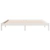 vidaXL Cama extralarga sin colch&oacute;n madera maciza pino blanca 180x210cm