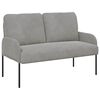vidaXL Sof&aacute;s con coj&iacute;n 110cm Gris Claro Madera contrachapada