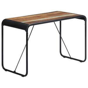 vidaXL Mesa de comedor de madera maciza reciclada 118x60x76 cm
