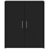 vidaXL Aparador de madera de ingenier&iacute;a 2 uds negro 60x31x70 cm