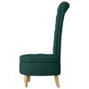 vidaXL Silla de estilo zueco Verde oscuro 56,5 x 70 x 110 cm tela