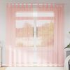 vidaXL Cortinas de gasa con trabillas 2 uds rosa 140x225 cm