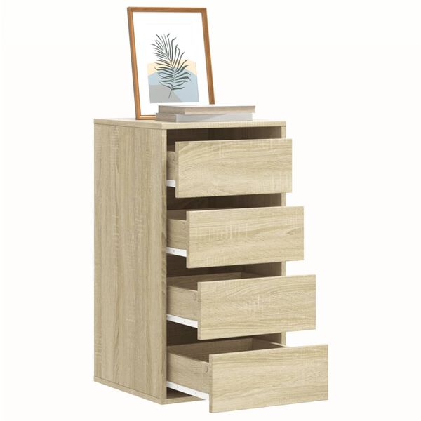 vidaXL Cajonera de esquina madera ingenier&iacute;a roble Sonoma 40x41x76 cm