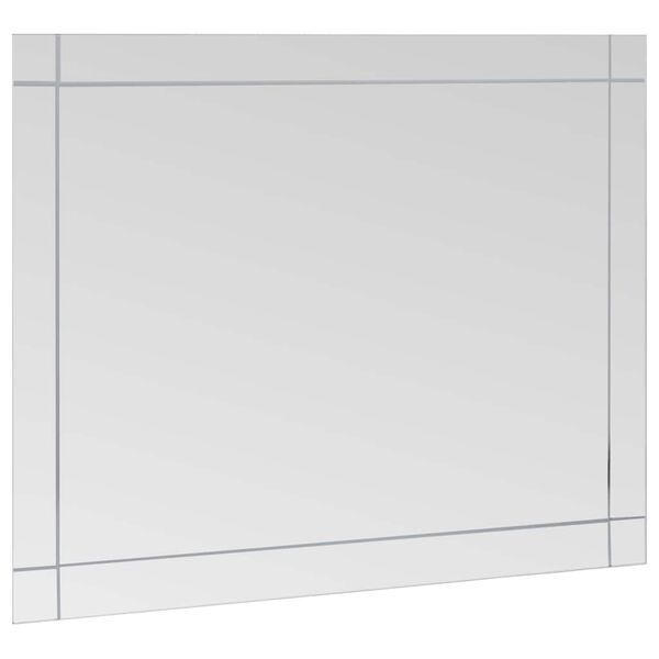 vidaXL Espejo de pared vidrio 80x60 cm