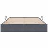 vidaXL Cama con almacenamiento Gris oscuro 135 x 190 cm Terciopelo
