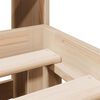 vidaXL Cama con estanter&iacute;a sin colch&oacute;n madera maciza de pino 135x190cm