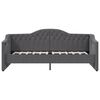 vidaXL Sof&aacute; cama con colch&oacute;n USB de tela gris oscuro 90x200 cm