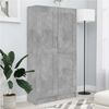 vidaXL Armario de libros contrachapada gris hormig&oacute;n 82,5x30,5x150cm