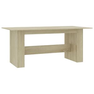vidaXL Mesa de comedor madera de ingenier&iacute;a roble Sonoma 180x90x76 cm