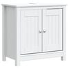 vidaXL Mueble de lavabo ba&ntilde;o BERG madera maciza pino blanco 60x34x59cm