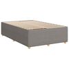 vidaXL Cama box spring con colch&oacute;n tela gris taupe 120x190 cm