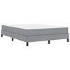 vidaXL Cama tipo Box Spring con colch&oacute;n Gris Claro 160 x 200 cm tela