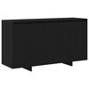 vidaXL Aparador Roble Negro 135 x 41 x 75 cm Madera de ingenier&iacute;a