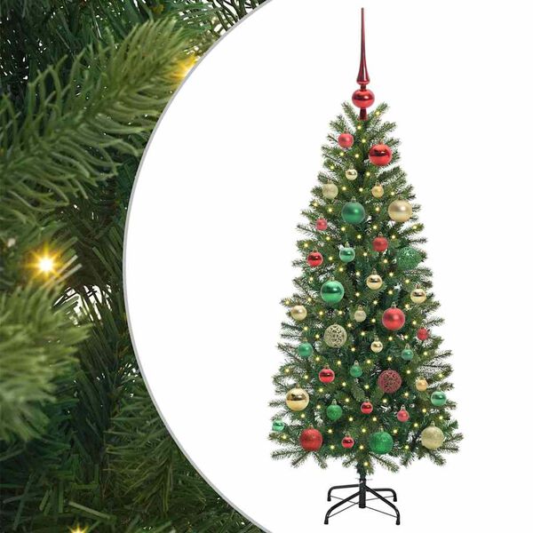 vidaXL &Aacute;rbol de Navidad artificial con 150 LED Verde 120 cm PE y PVC