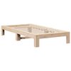 vidaXL Estructura de cama sin colchón madera maciza de pino 100x200 cm