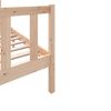 vidaXL Estructura de cama madera maciza de pino 100x200 cm