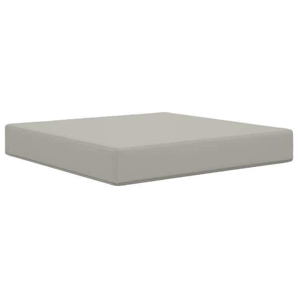 vidaXL Coj&iacute;n para sof&aacute; de exterior Gris 60 x 60 x 8 cm Poli&eacute;ster