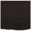 vidaXL Encimera ba&ntilde;o madera maciza tratada marr&oacute;n oscuro 60x60x2 cm