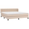 vidaXL Cama box spring con colch&oacute;n cuero sint&eacute;tico capuchino 180x200cm