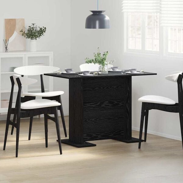 vidaXL Mesa de Comedor Roble negro 110 x 60 x 75 cm